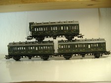 2 x Märklin 4004 / 1 x Märklin 4005 / 3 Stück Abteilwagen als Ersatzteilspender