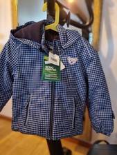  Neue Winterjacke von Steiff Gr. 104, beste Qualität, blau-schwarz