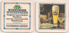 Wieninger Bier - alter Bierdeckel "Weißwurst-Jause"