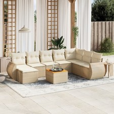 Gartenmöbel Sofa Garnitur Gartengarnitur Garten Sitzgruppe 9-tlg. Lounge Set