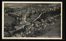 Wolfhagen Bez. Kassel, Totalansicht, Fliegeraufnahme, Ansichtskarte 1951 