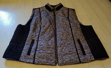 Dünne Steppweste von Ulla Popken Damen Größe 58/60 schwarz weiß