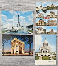 4 Stück Postkarten Paris (gebraucht)