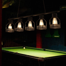 Billardlampe Kronleuchter 3/4/5 Köpfe Industriellen Wohnzimmer Anhänger Lampe