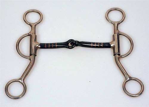 Short shanked snaffle bit - short, in