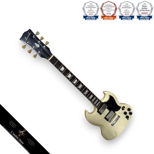 Samick sg61 gitarre weiß - e-gitarre,
