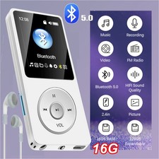 Bluetooth MP3 Player Musik FM Radio Recorder HiFi Bass Musik Spieler 16GB