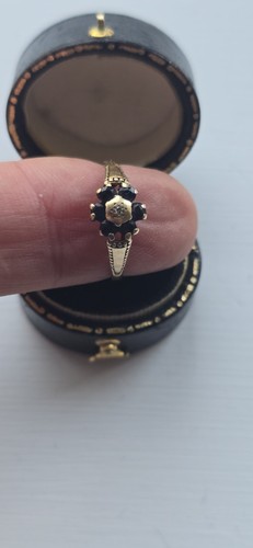 Saphir und diamant - und, ring