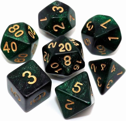 Teiliges würfel set - 7-teiliges, d&d-würfel-set