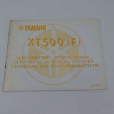 original Yamaha XT 500 F Werkstatthandbuch Handbuch Reparaturanleitung Zusatz