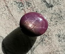 Rubin oval cabochon - rubin,