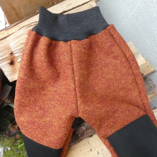Walkhose mit wollbündchen - walkhose,