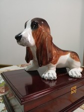 Basset Porzellanfugur Porzellan Hund Top Zustand 27X14X17