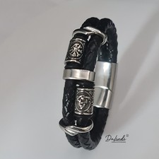 Echtleder Armband mit 316L