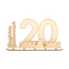 3D Geldgeschenk-Aufsteller mit Jahreszahlen zu allen runden Geburtstagen