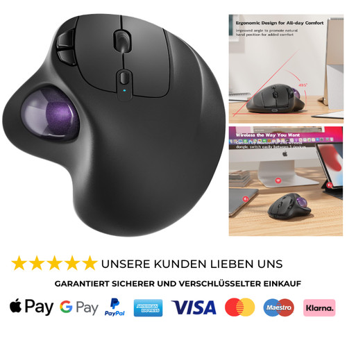Trackballmaus kabellos - , 3