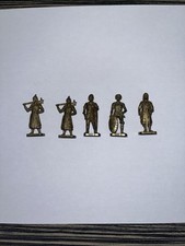 Ü-EI Metallfiguren alte Zinnfigur Messing 5stk 