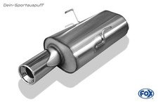 Fox Sportauspuff Peugeot 106 I u. II 1x90mm rund gerade mit Absorber