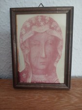 Kleines, antikes Marienbild - Schwarze Madonna von Tschenstochau
