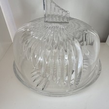Butterglocke aus Glas, rund