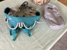 TOP ? PETZL Klettergurt CORAX Gr. M-XL, Gr. 2 Damen blau NP 70€ wNeu