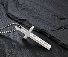 Edelstahl Kreuzkette –