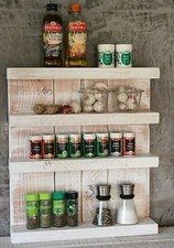 Gewürzregal aus Holz Vintage