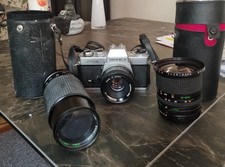 Yashica FR II Kamera schwarz/silber