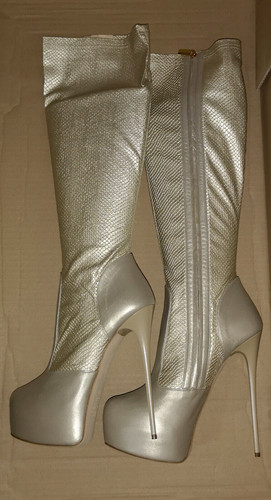 Highheel stiefel gold von - stiefel,