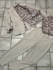 Marc Cain Anzug mit Waldpilz Futter, Blazer und Hose - N3/N4 (38-M),  NP 678 €