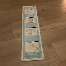 Blau Hängeaufbewahrung Hängeorganizer Kinderzimmer Tür und Wand mit 4 Taschen