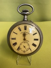 antike große Taschenuhr Doxa Medaille D'Or Milan 1905 Horse Concours Ø 7 cm