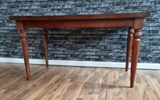 DEKORATIVER ESS-KONFERENZ-TISCH 140 X 84 MAHAGONI-HOLZ NUSSBAUMTON JUGEND-STIL