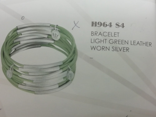Armband leder grün sence - armband,