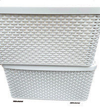 Curver Style Aufbewahrungskiste mit Deckel L 30L weiß 2Stk.