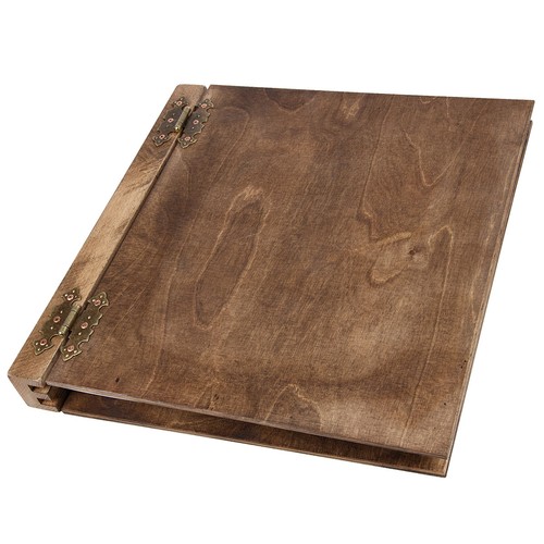 Holzbuch hochzeitsalbum holz - hochzeitsalbum,