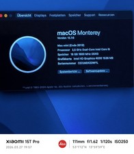 Mac mini macOS Monterey  i5 16