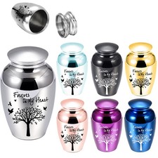 Baum des Lebens Mini-Urne für Asche kleine Erinnerung Urne Aluminium