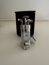 Golfbag Uhr in Silber