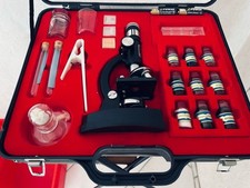 BOB Optik Mikroskop 100x – 750x Lernmikroskop für Kinder, Schüler, Biologie