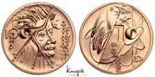Medailleure, Huster, Victor, Künstlerprobe zu 10 Euro 2005, A. Einstein, TOMBAK