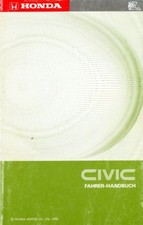 deutsche Betriebsanleitung HONDA CIVIC Handbuch Ausgabe 1990