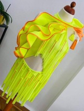 Turnierkleid LATEIN #neongelb - TOP - Gr. S - 152-165cm