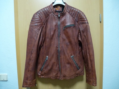 Lederjacke milio adani herren - lederjacke,