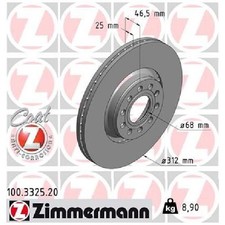 2x Bremsscheibe 26211753 vorne