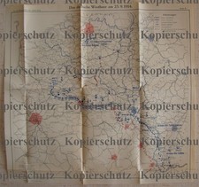 207c❚ alte Militärkarte Frankreich Compiegne Vouziers Verdun Luneville Mihiel