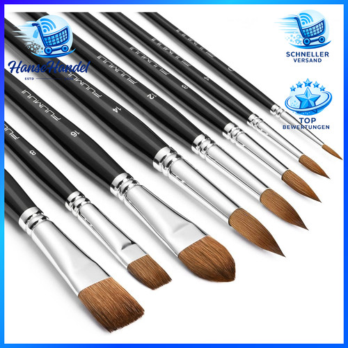 Aquarellpinsel set 8er - set,