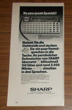 Seltene Werbung SHARP IQ-3100