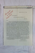 1924 Dunlop Franz Bieber Motorrad Rennfahrer Reifen Rennen Empfehlunsschreiben  