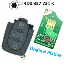 Fernbedienung Funk Ersatz Schlüssel 433,92 MHz für Audi A6 A8 TT  4DO837231K